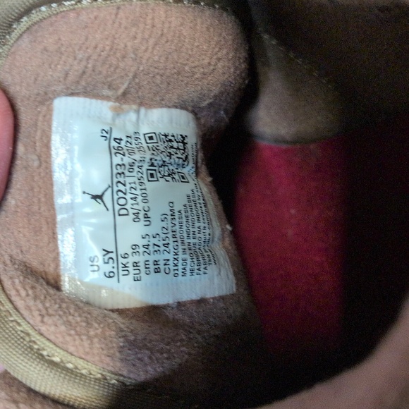 Nike Air Jordan 1 Low Teddy Bear Sneakers Size 6.5Y Women’s 8 EUC - Picture 11 of 16